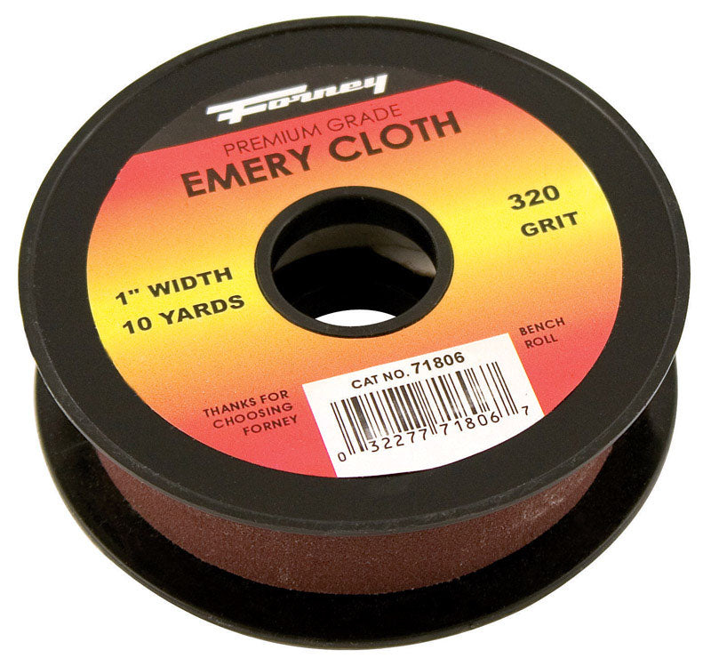 FORNEY - Forney 360 in. L X 1 in. W 320 Grit Emery Sandpaper 1 pk