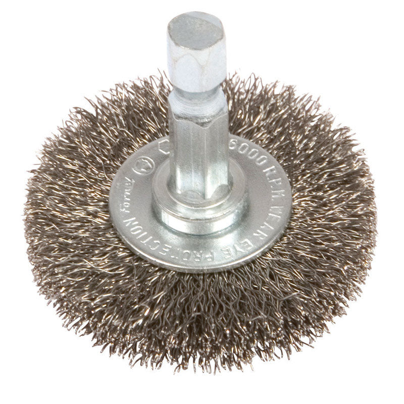 FORNEY - Forney 1-1/2 in. Crimped Wire Wheel Brush Metal 6000 rpm 1 pc [72725]