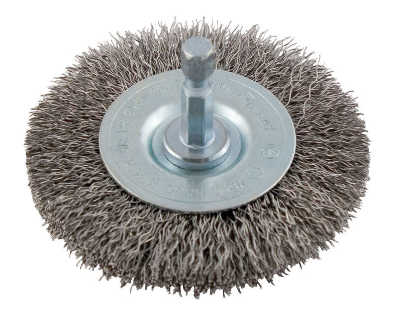 FORNEY - Forney 2-1/2 in. Crimped Wire Wheel Brush Metal 6000 rpm 1 pc [72733]
