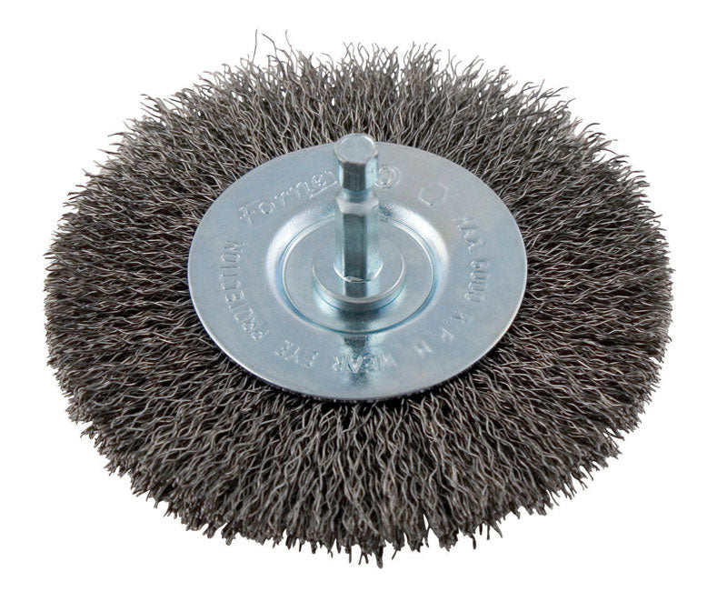 FORNEY - Forney 4 in. Crimped Wire Wheel Brush Metal 6000 rpm 1 pc [72739]