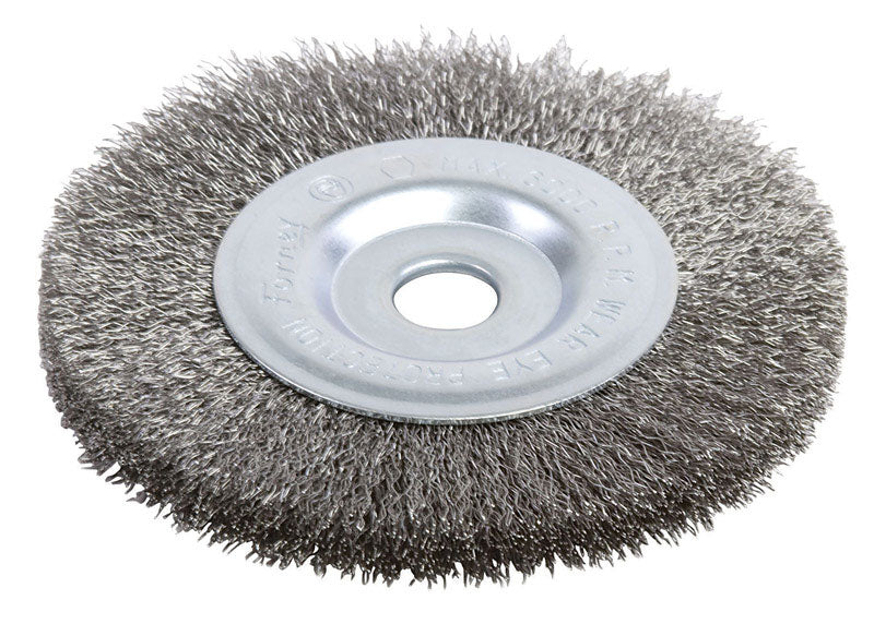 FORNEY - Forney 4 in. Crimped Wire Wheel Brush Metal 6000 rpm 1 pc [72742]