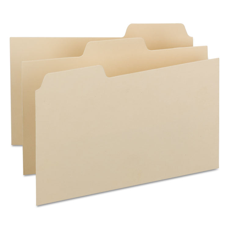 Smead - Manila Card Guides, 1/3-Cut Top Tab, Blank, 5 x 8, Manila, 100/Box