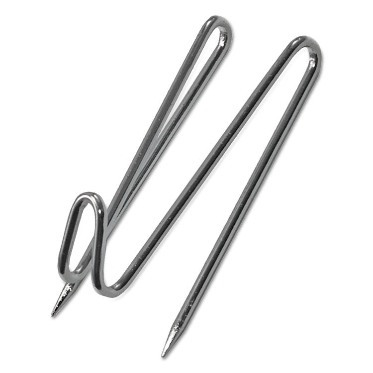 Advantus - Panel Wall Wire Hooks, Silver, 25 Hooks/Pack