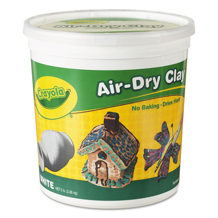 Crayola - Air-Dry Clay, White, 5 lbs