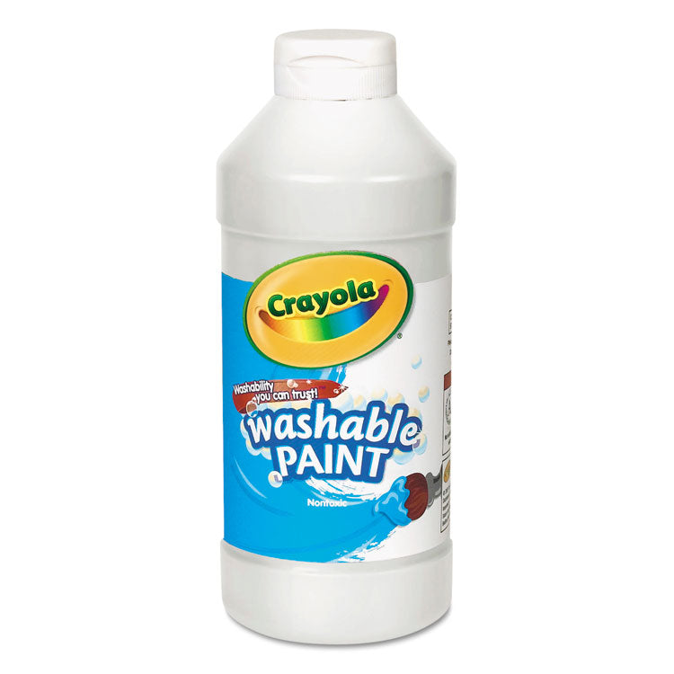 Crayola - Washable Paint, White, 16 oz Bottle