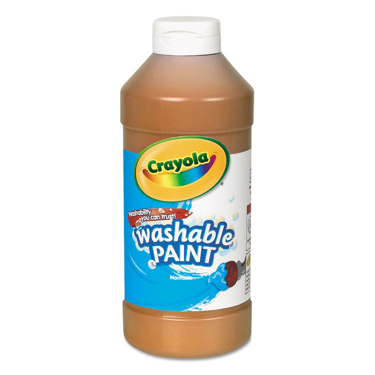 Crayola - Washable Paint, Brown, 16 oz Bottle