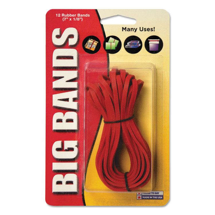 Alliance - Big Bands Rubber Bands, Size 117B, 0.06" Gauge, Red, 12/Pack