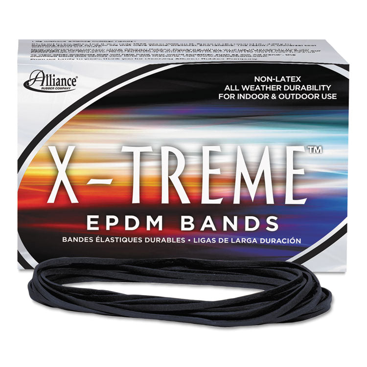 Alliance - X-Treme Rubber Bands, Size 117B, 0.08" Gauge, Black, 1 lb Box, 200/Box