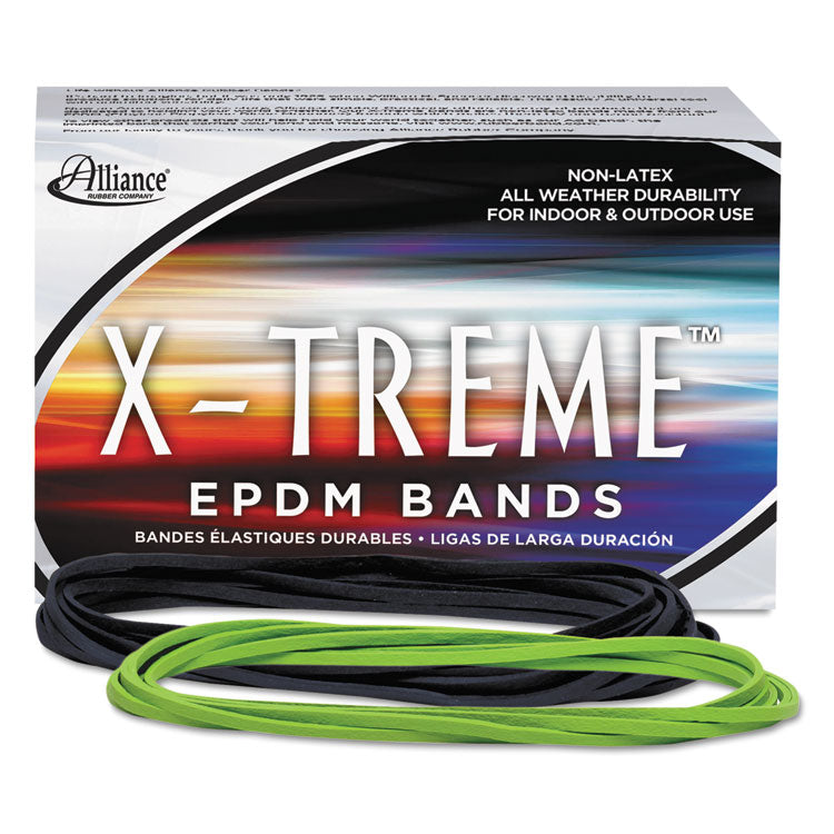 Alliance - X-Treme Rubber Bands, Size 117B, 0.08" Gauge, Lime Green, 1 lb Box, 200/Box