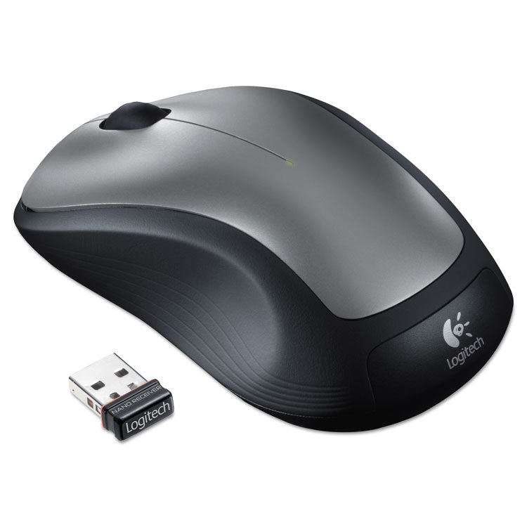 Logitech - M310 Wireless Mouse, 2.4 GHz Frequency/30 ft Wireless Range, Left/Right Hand Use, Silver/Black