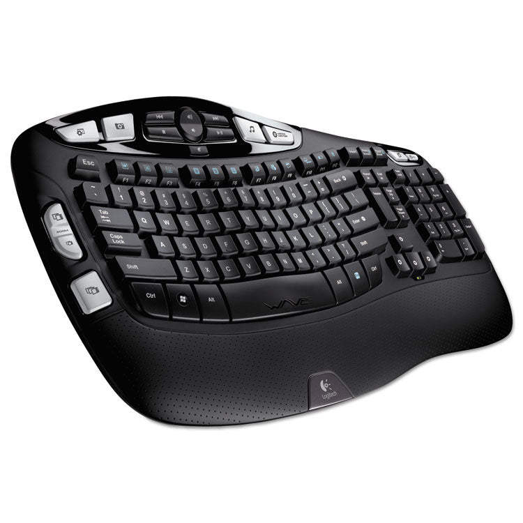 Logitech - K350 Wireless Keyboard, Black