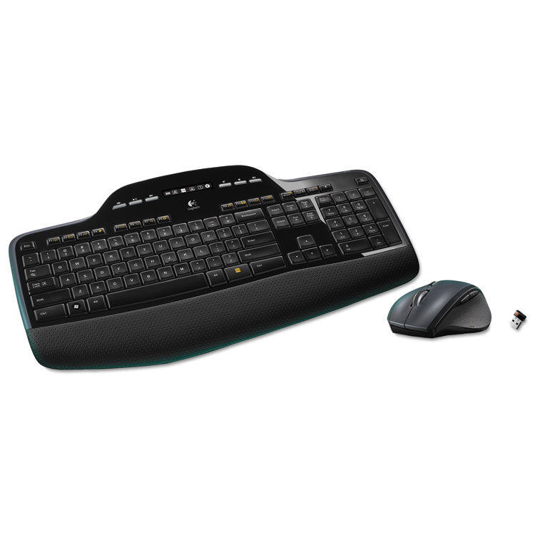 Logitech - MK710 Wireless Keyboard + Mouse Combo, 2.4 GHz Frequency/30 ft Wireless Range, Black