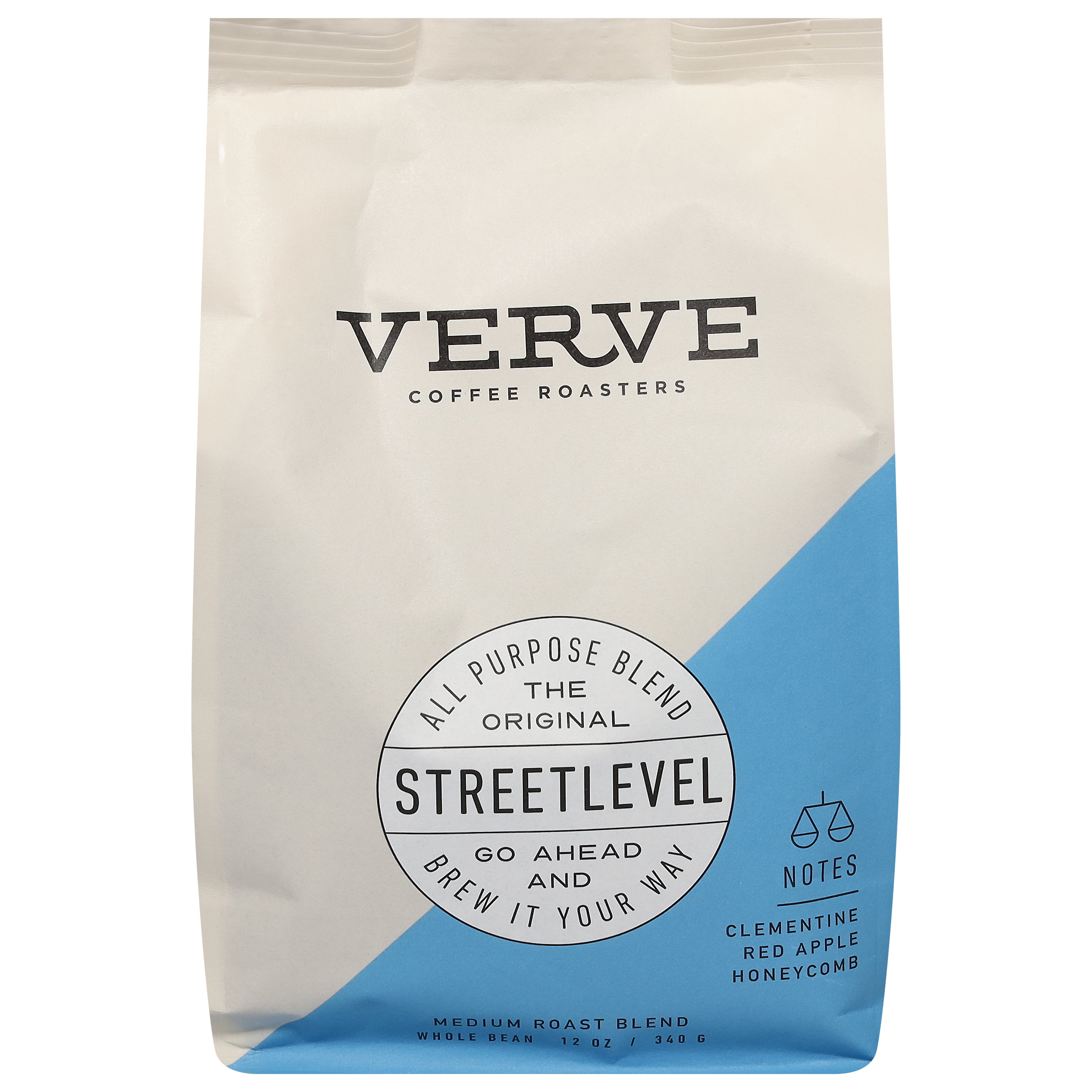 Verve Coffee Roasters Whole Bean Medium Roast Blend Streetlevel Coffee 12 oz - Case of 6