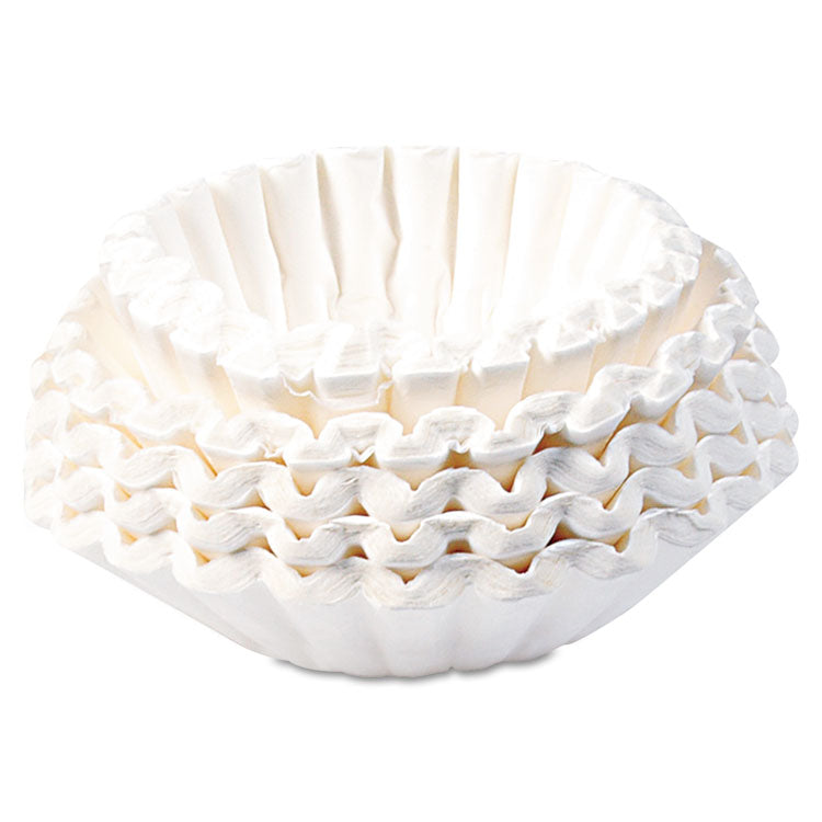 BUNN - Commercial Coffee Filters, 12 Cup Size, Flat Bottom, 500/Bag, 2 Bags/Carton