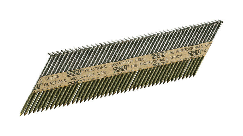 SENCO - Senco 2 in. 15 Ga. Angled Strip Hot-Dip Galvanized Framing Nails 34 deg 2500 pk