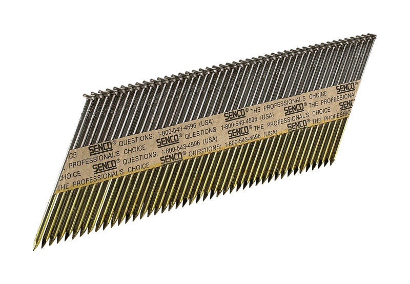 SENCO - Senco 3 in. .131 Ga. Angled Strip Bright Framing Nails 34 deg 2500 pk