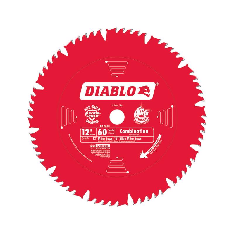 DIABLO - Diablo 12 in. D X 1 in. TiCo Hi-Density Carbide Circular Saw Blade 60 teeth 1 pk