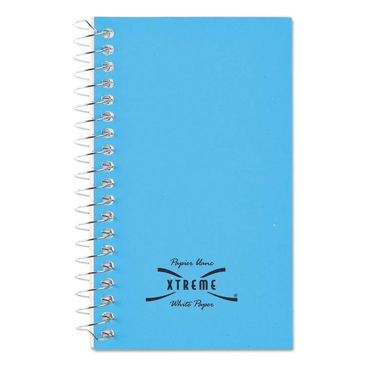 National - Paper Blanc Xtreme White Wirebound Memo Books, Narrow Rule, Randomly Assorted Cover Color, (60) 5 x 3 Sheets