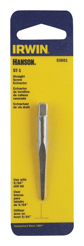 IRWIN - Irwin Hanson 9/64 in. X 9/64 in. D Carbon Steel Straight Screw Extractor 5.4 in. 1 pc - Case of 3