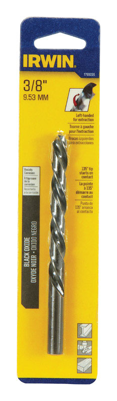 IRWIN - Irwin 3/8 in. X 5-7/8 in. L High Speed Steel Left Hand Drill Bit Round Shank 1 pc