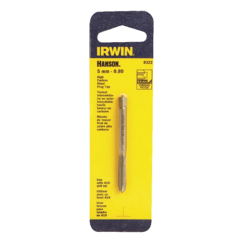 IRWIN - Irwin Hanson High Carbon Steel Metric Plug Tap 5 - 0.80 mm 1 pc