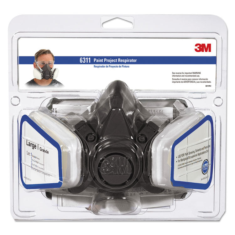 3M - Half Facepiece Paint Spray/Pesticide Respirator, Large