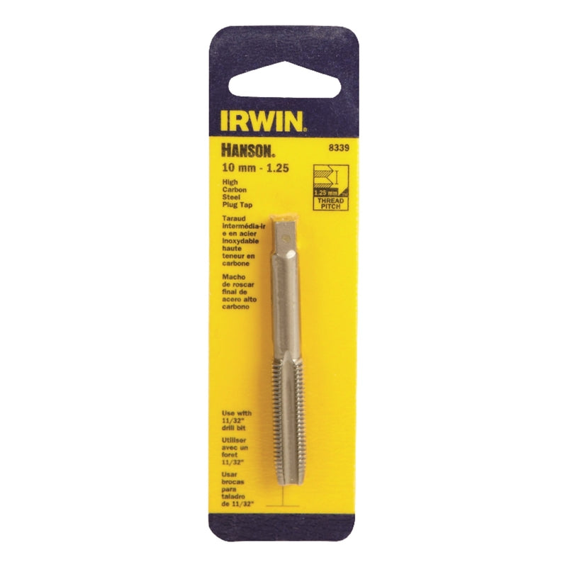 IRWIN - Irwin Hanson High Carbon Steel Metric Plug Tap 10 - 1.25 mm 1 pc