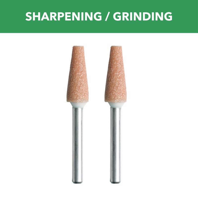 DREMEL - Dremel 1/4 in. X 1-1/2 in. L Aluminum Oxide Grinding Stone 2 pk