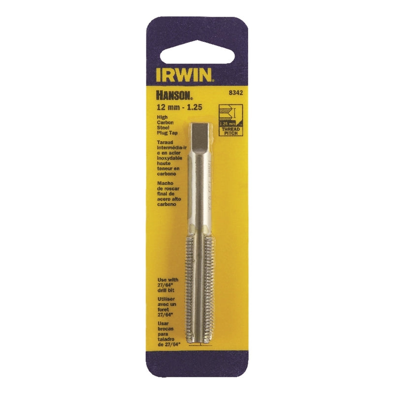 IRWIN - Irwin Hanson High Carbon Steel Metric Plug Tap 12-1.25 mm 1 pc