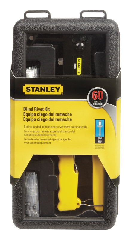 STANLEY - Stanley Steel Blind Rivet Tool Kit Yellow 60 pc