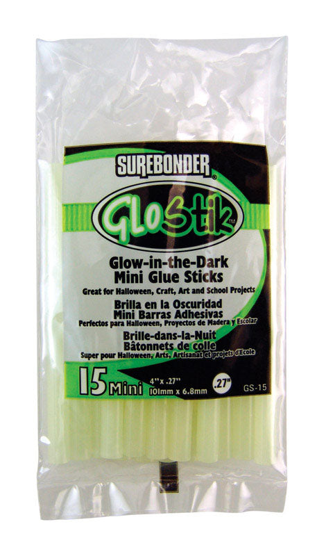 SUREBONDER - Surebonder GloStik .27 in. D X 4 in. L Glow-in-the-Dark Glue Sticks Green 15 pk