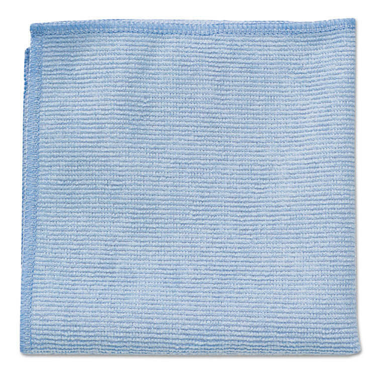 Rubbermaid Commercial - Microfiber Cleaning Cloths, 16 x 16, Blue, 24/Pack (8801235)