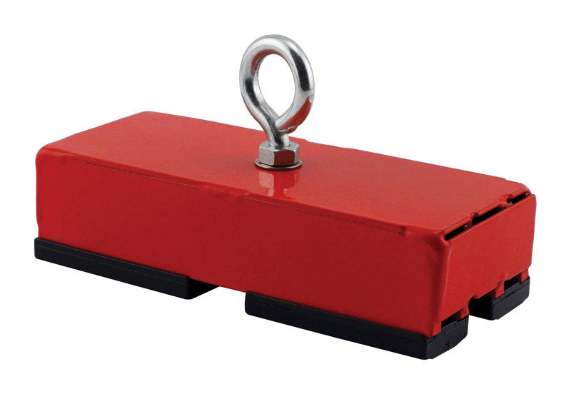 MAGNET SOURCE - Magnet Source 5 in. L X 2 in. W Red Retrieving Magnet 150 lb. pull 1 pc