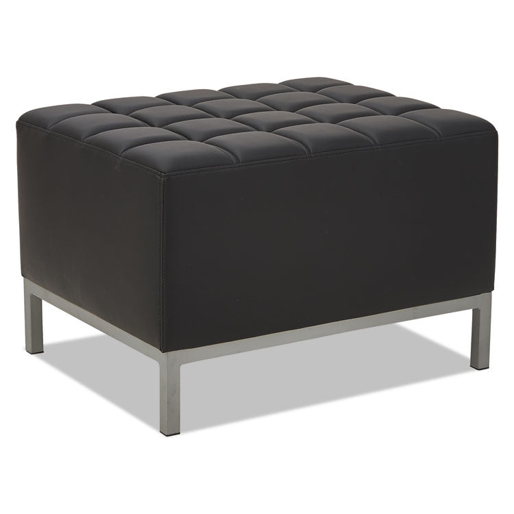 Alera - Alera QUB Series Ottoman, 26.38w x 21.5d x 17.5h, Black