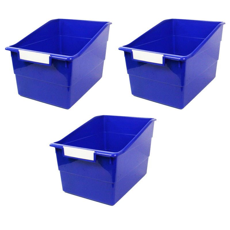 ROMANOFF - Tattle® Wide Shelf File, Blue, Pack of 3