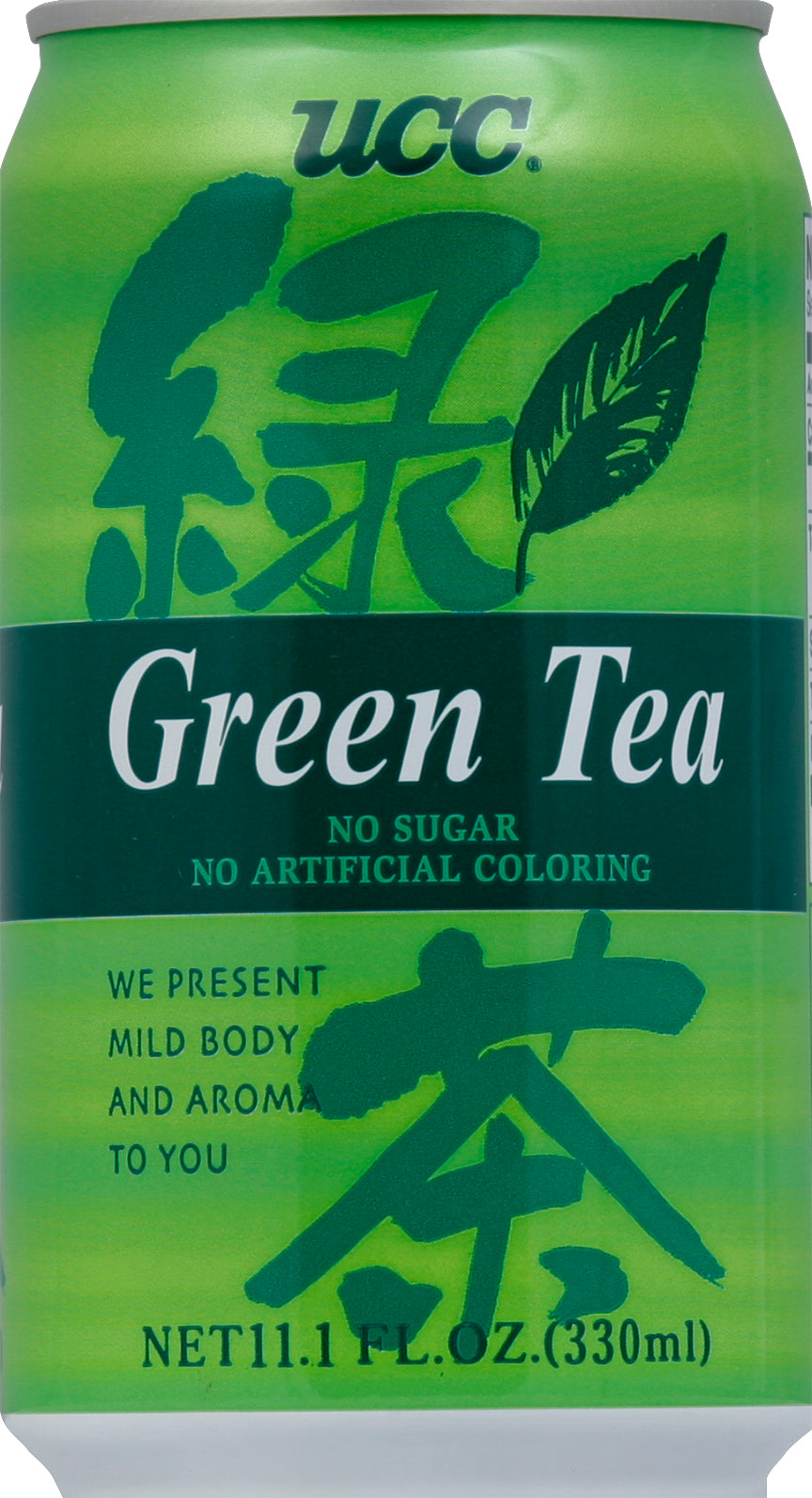 UCC Green Tea 11.1 oz - Case of 24