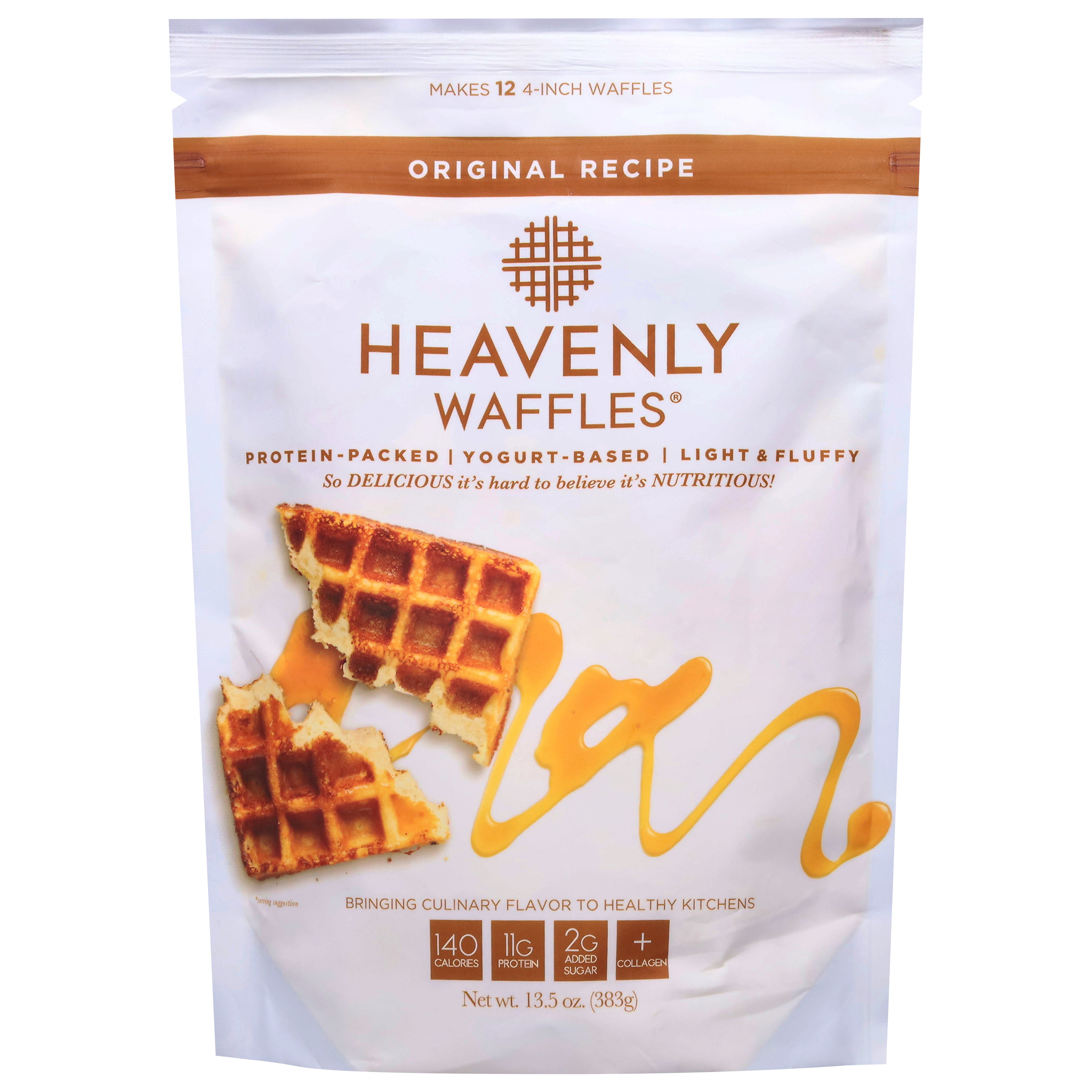 Heavenly Waffles Original Recipe Waffle Mix 13.5 oz - Case of 6