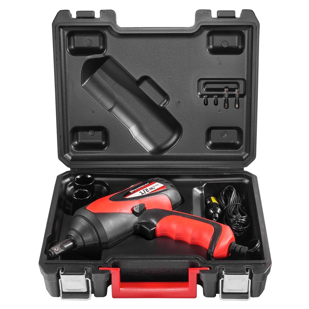 PowerBuilt 12 Volt 1/2" Lug Nut Impact Wrench Kit