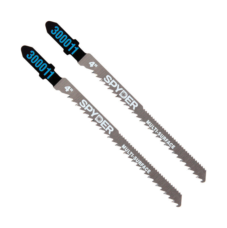 SPYDER - Spyder 4 in. Metal T-Shank Double Sided Jig Saw Blade 10 TPI 2 pk