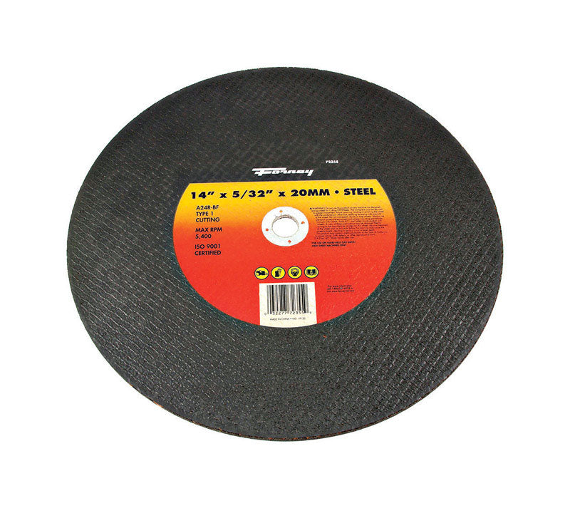 FORNEY - Forney 14 in. D X 20 mm Aluminum Oxide Metal Cutting Wheel 1 pc