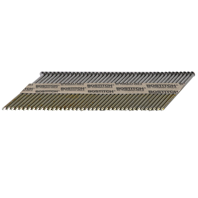 BOSTITCH - Bostitch 3-1/2 in. 11 Ga. Angled Strip Coated Framing Nails 33 deg 2000 pk