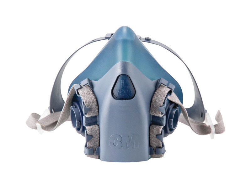 3M - 3M Half Face Respirator 7500-Series Blue L 1 pc