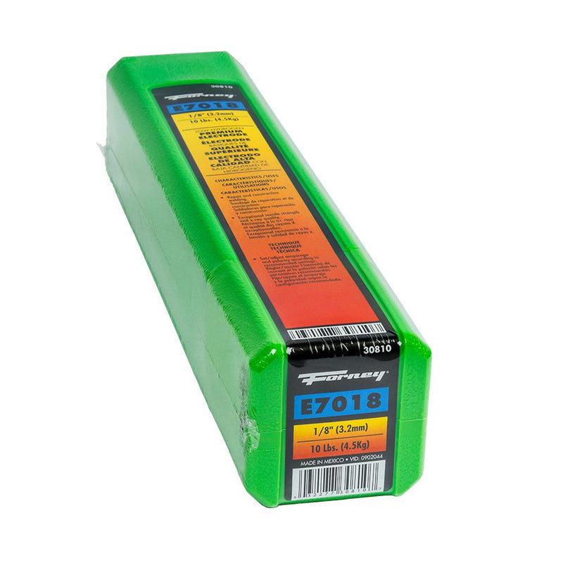 FORNEY - Forney 1/8 in. D X 14 in. L E7018 Mild Steel Welding Electrodes 84000 psi 10 lb 1 pk
