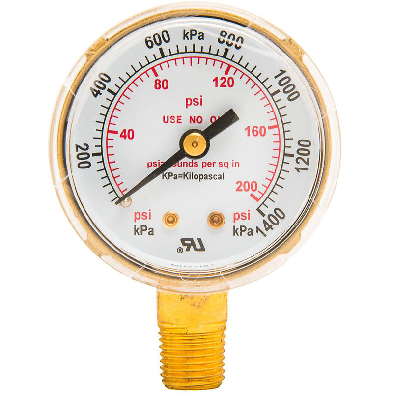 FORNEY - Forney 2 in. W Low Pressure Regulator Gauge 1 pc