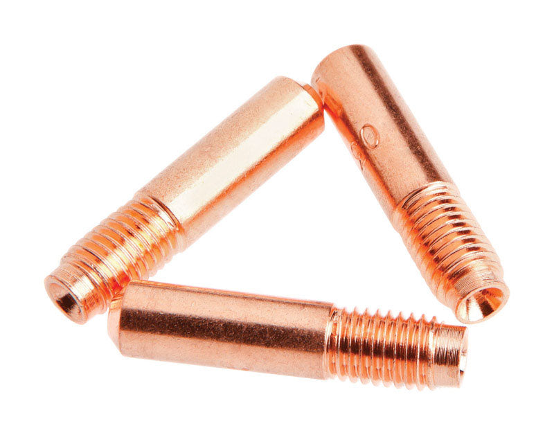 FORNEY - Forney 1 in. L MIG Contact Tip Copper 3 pc