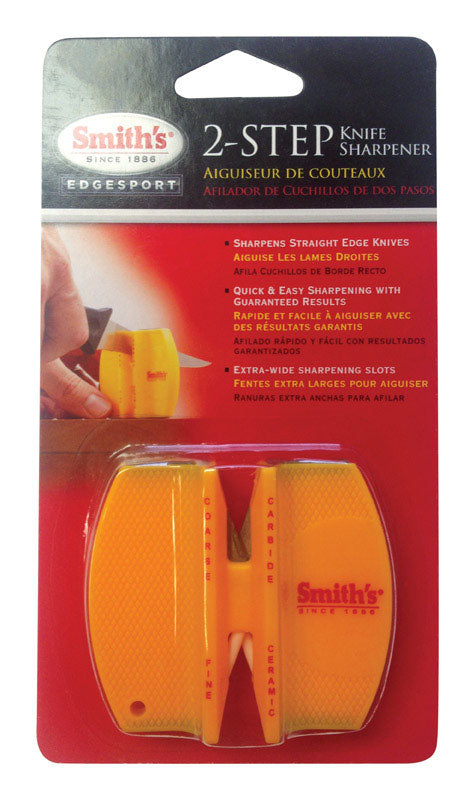 SMITH'S - Smith's 2-Step Carbide/Ceramic Knife Sharpener 1,500 Grit 1 pc