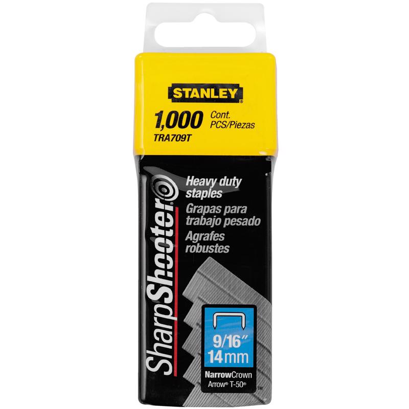 STANLEY - Stanley Sharp Shooter 27/64 in. W X 9/16 in. L Narrow Crown Heavy Duty Staples 1000 pk