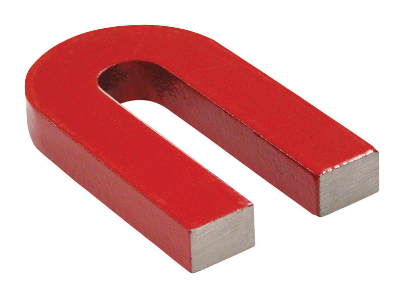 MAGNET SOURCE - Magnet Source 2.375 in. L X 1.187 in. W Red Horseshoe Magnet 3 lb. pull 1 pc