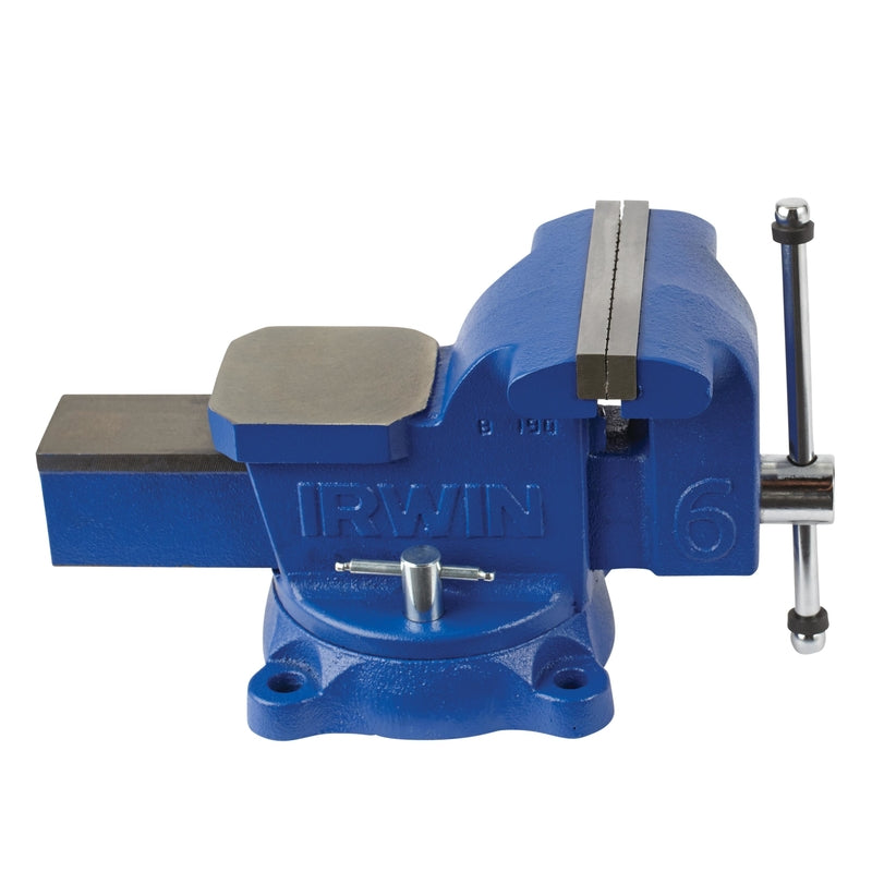 IRWIN - Irwin 5 in. Steel Workshop Bench Vise Swivel Base