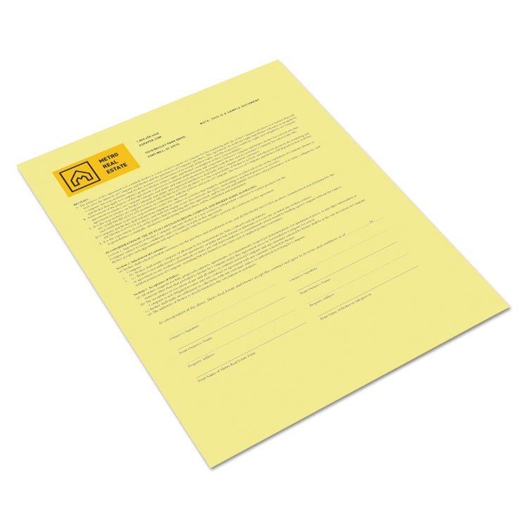 xerox - Revolution Digital Carbonless Paper, 1-Part, 8.5 x 11, Canary, 500/Ream